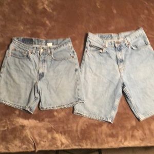 Vintage 550 Levi’s (1994 & 2001) red tag Jean Shorts (lot of 2) | waist 31